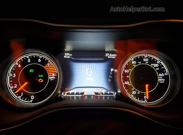 1C4PJLDX9KD313354 2019 JEEP CHEROKEE White Instrument cluster view