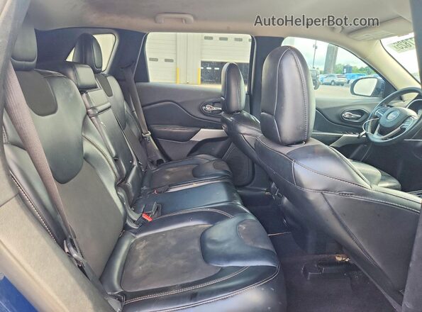1C4PJLLB0JD544678 2018 JEEP CHEROKEE Blue Հետևի նստատեղերի տեսք