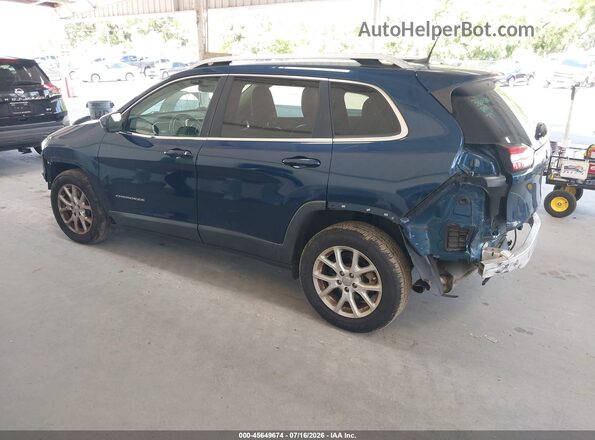 1C4PJLLB0JD584162 2018 JEEP CHEROKEE Blue Rear left