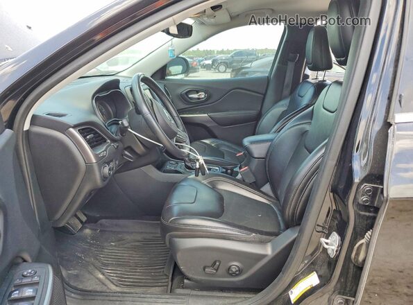 1C4PJLLB1KD312186 2019 JEEP CHEROKEE Black Front interior view