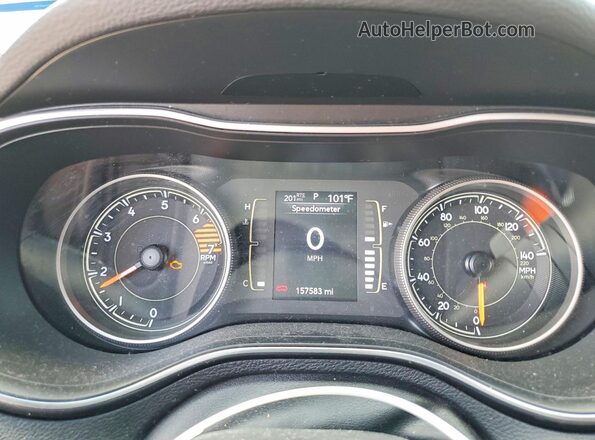 1C4PJLLB1KD312186 2019 JEEP CHEROKEE Black Instrument cluster view