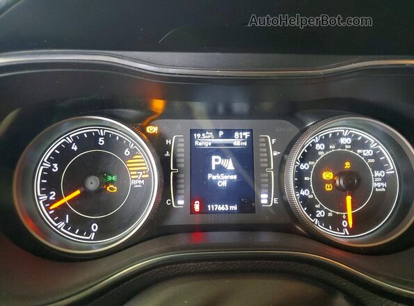 1C4PJLLB2KD297701 2019 JEEP CHEROKEE Gray Vista del cuadro de instrumentos