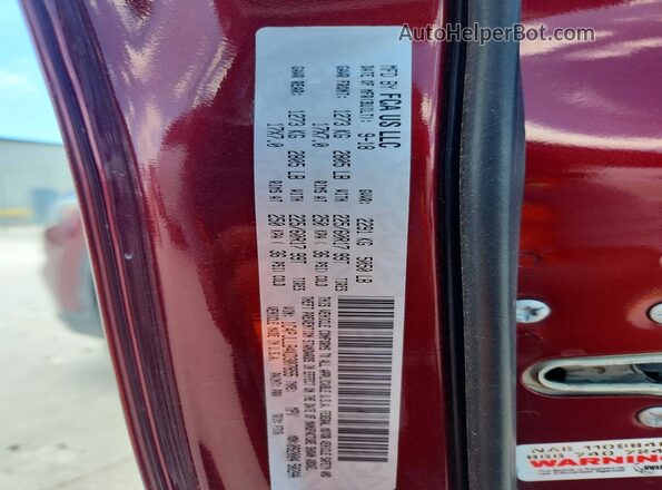 1C4PJLLB4KD307855 2019 JEEP CHEROKEE Red VIN կոդի պիտակի տեսք