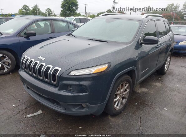 1C4PJLLB5JD584450 2018 JEEP CHEROKEE Gray წინა მარცხენა ხედი სამი მეოთხედიდან
