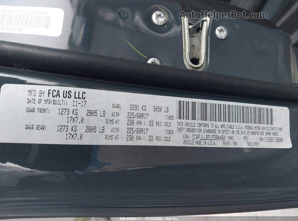 1C4PJLLB5JD584450 2018 JEEP CHEROKEE Gray ძრავის განყოფილების ხედი