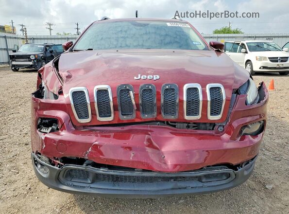 1C4PJLLB5JD615681 2018 JEEP CHEROKEE Maroon Вид спереду