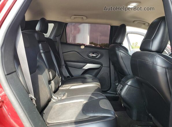 1C4PJLLB5JD615681 2018 JEEP CHEROKEE Maroon Вид задніх сидінь
