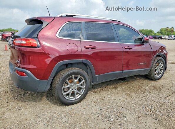1C4PJLLB5JD615681 2018 JEEP CHEROKEE Maroon Задня права чверть