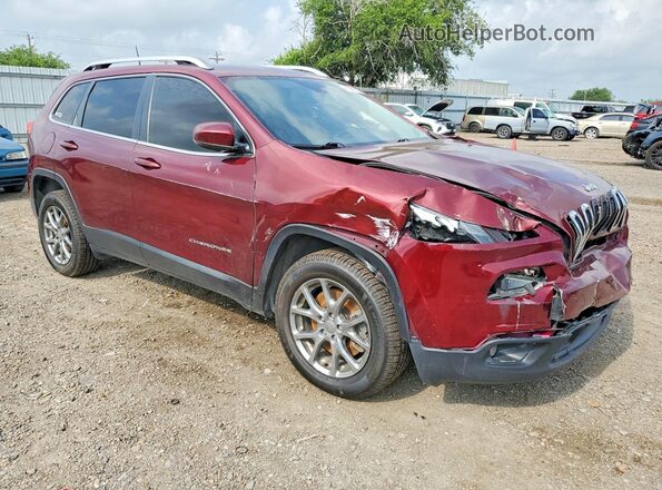 1C4PJLLB5JD615681 2018 JEEP CHEROKEE Maroon Передня права чверть