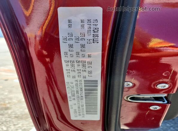 1C4PJLLB5LD535901 2020 JEEP CHEROKEE Red VIN կոդի պիտակի տեսք