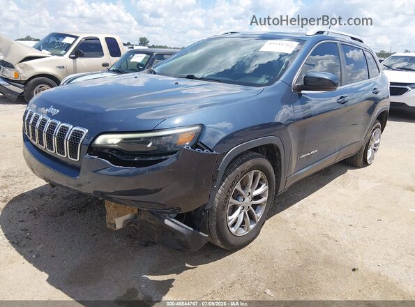 1C4PJLLB5MD183811 2021 JEEP CHEROKEE Blue წინა მარცხენა ხედი სამი მეოთხედიდან
