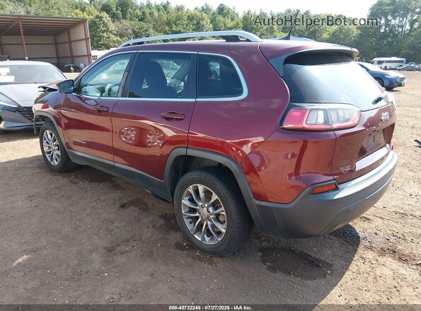 1C4PJLLB6KD220474 2019 JEEP CHEROKEE Burgundy Rear left