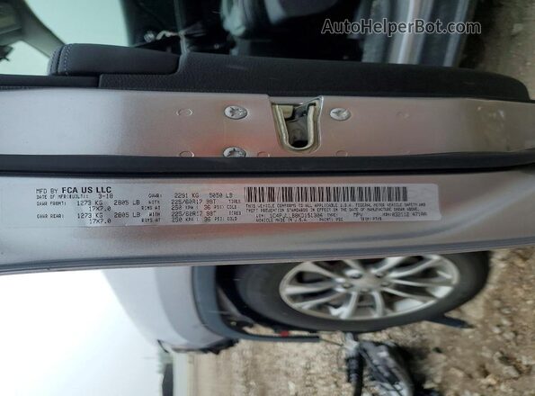 1C4PJLLB8KD151304 2019 JEEP CHEROKEE Silver Widok naklejki z numerem VIN