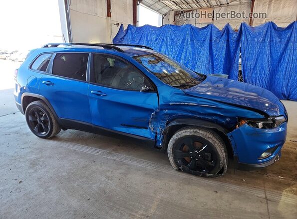 1C4PJLLB8MD155792 2021 JEEP CHEROKEE Синий Передняя правая четверть