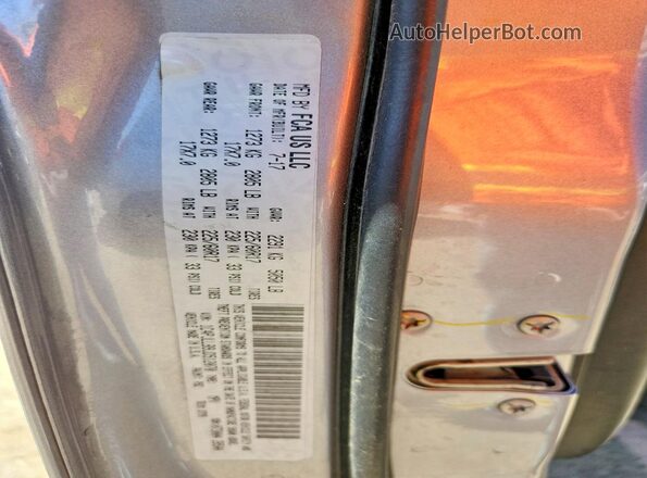 1C4PJLLB9JD512070 2018 JEEP CHEROKEE Silver Вид наклейки з VIN-кодом
