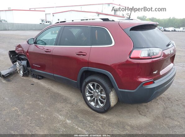 1C4PJLLB9KD387525 2019 JEEP CHEROKEE Бордовый Задняя левая четверть