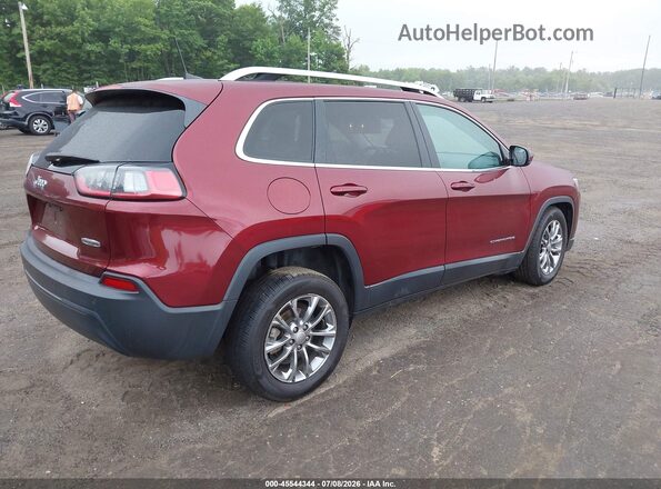 1C4PJLLB9KD387525 2019 JEEP CHEROKEE Бордовый Задняя правая четверть