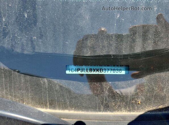 1C4PJLLBXKD377036 2019 JEEP CHEROKEE Красный Вид наклейки с VIN-кодом
