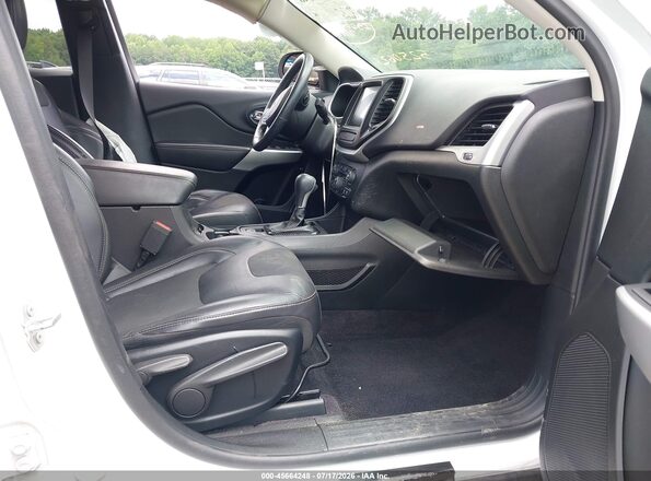 1C4PJLLX4JD525062 2018 JEEP CHEROKEE White წინა სალონის ხედი