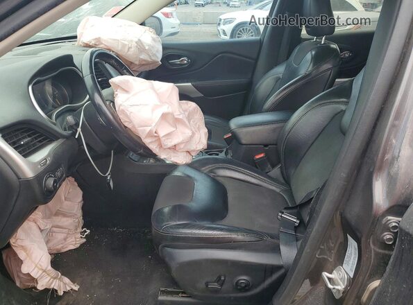 1C4PJLLX6JD512734 2018 JEEP CHEROKEE Black Вид салону спереду