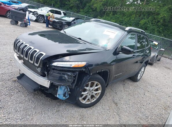 1C4PJLLX6JD553607 2018 JEEP CHEROKEE Black Передня ліва чверть