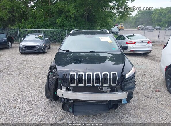 1C4PJLLX6JD553607 2018 JEEP CHEROKEE Black Вид задньої частини салону