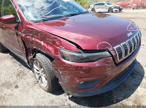 1C4PJLMX1MD158799 2021 JEEP CHEROKEE Maroon Դիմացի տեսք