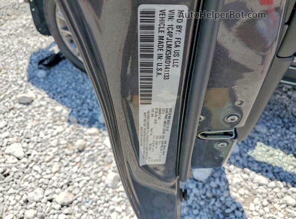 1C4PJLMX5MD141133 2021 JEEP CHEROKEE Gray VIN կոդի պիտակի տեսք