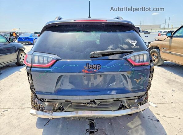1C4PJLMX6MD211514 2021 JEEP CHEROKEE Blue უკანა ხედი