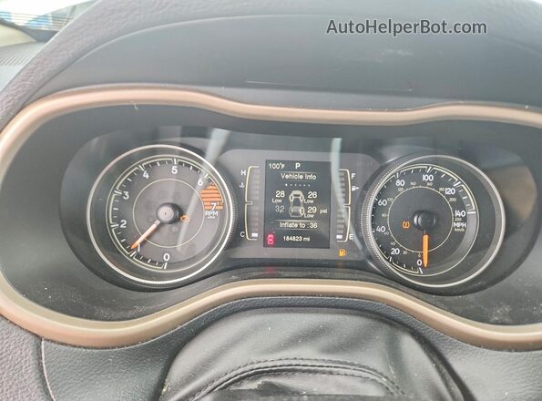 1C4PJMAB0GW148580 2016 JEEP CHEROKEE White Вид щитка приладів