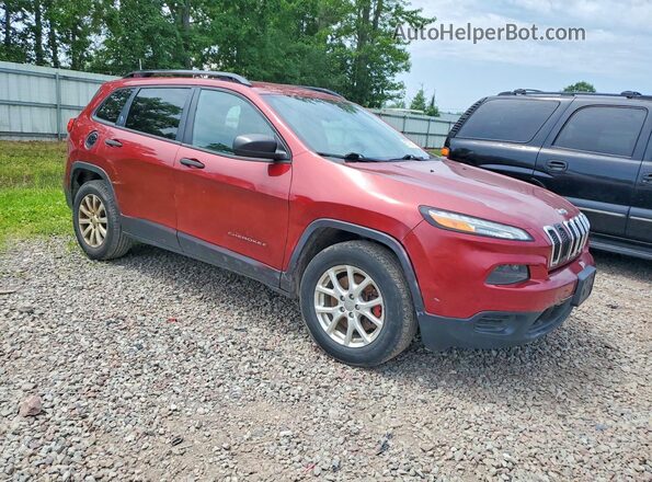 1C4PJMAB0GW170837 2016 JEEP CHEROKEE Red Առջևի աջ