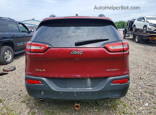 1C4PJMAB0GW170837 2016 JEEP CHEROKEE Red Հետևի տեսք