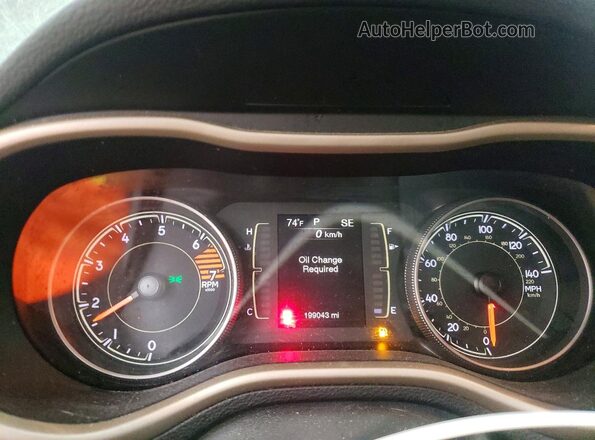 1C4PJMAB0HW634372 2017 JEEP CHEROKEE Black Instrument cluster view