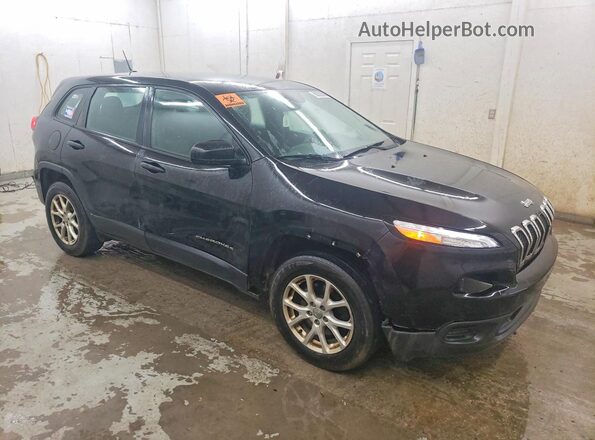 1C4PJMAB0HW634372 2017 JEEP CHEROKEE Black Front right