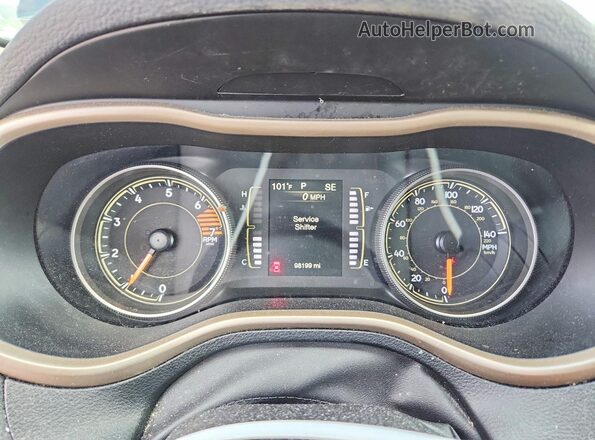 1C4PJMAB0HW656257 2017 JEEP CHEROKEE Black Սարքավորումների վահանակի տեսք