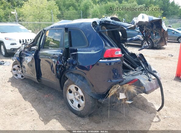 1C4PJMAB1GW313858 2016 JEEP CHEROKEE Dark Blue Задняя левая четверть