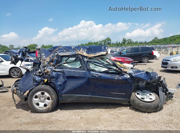 1C4PJMAB1GW313858 2016 JEEP CHEROKEE Dark Blue Вид задней части салона