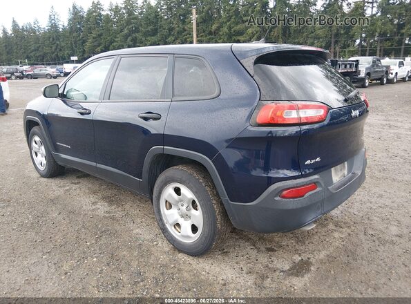 1C4PJMAB1GW352322 2016 JEEP CHEROKEE Blue Հետևի ձախ