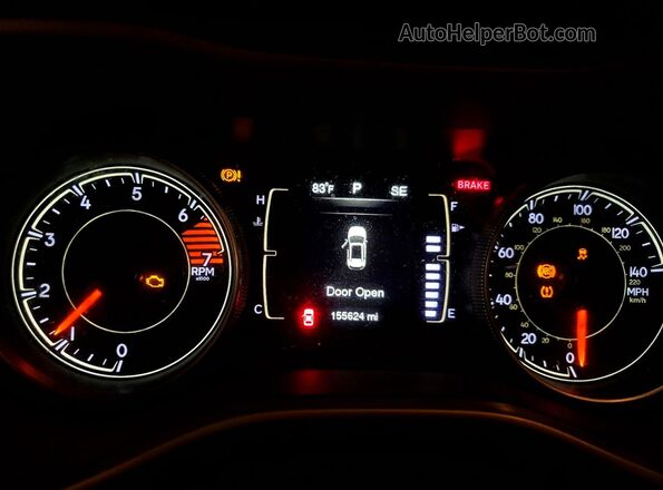 1C4PJMAB2GW240404 2016 JEEP CHEROKEE White Instrument cluster view