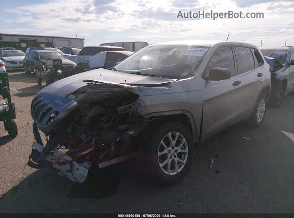 1C4PJMAB2HW562137 2017 JEEP CHEROKEE Gray Առջևի ձախ երեք քառորդ տեսարան