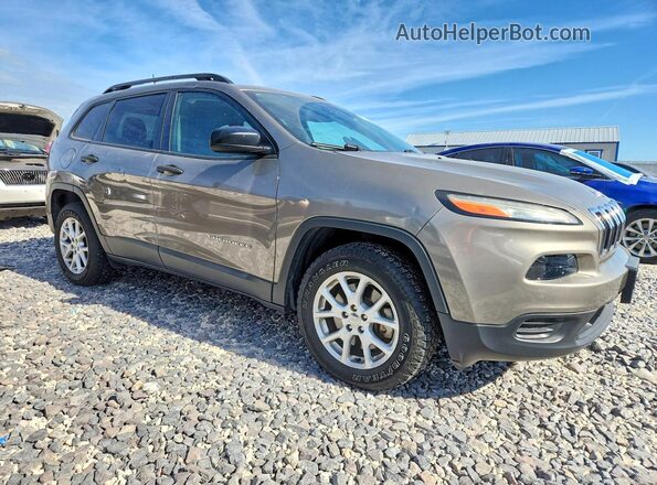 1C4PJMAB2HW602460 2017 JEEP CHEROKEE Gray Front right