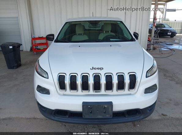 1C4PJMAB4GW313904 2016 JEEP CHEROKEE White Widok zestawu wskaźników