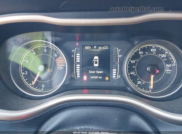 1C4PJMAB4HW591106 2017 JEEP CHEROKEE Black Вид задніх сидінь