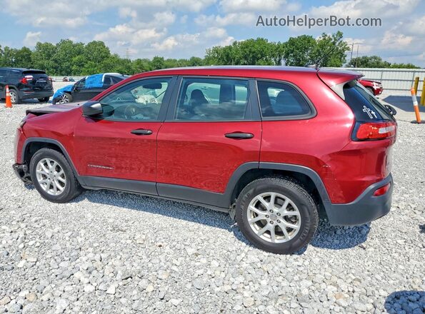 1C4PJMAB6GW210595 2016 JEEP CHEROKEE Red Tył lewy