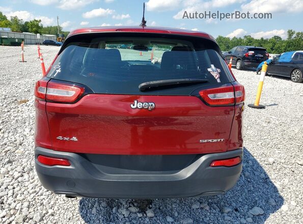 1C4PJMAB6GW210595 2016 JEEP CHEROKEE Red Widok z tyłu