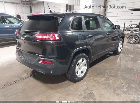 1C4PJMAB6GW313953 2016 JEEP CHEROKEE Black Задня права чверть