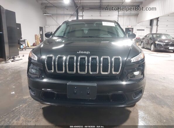 1C4PJMAB6GW313953 2016 JEEP CHEROKEE Black Вид задньої частини салону