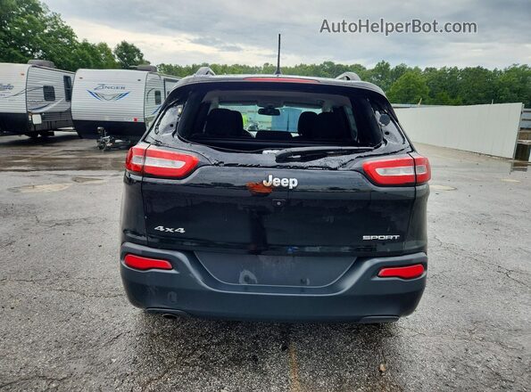1C4PJMAB6HW611629 2017 JEEP CHEROKEE Black Rear view