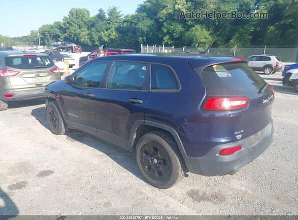 1C4PJMAB7GW276606 2016 JEEP CHEROKEE Black Հետևի ձախ