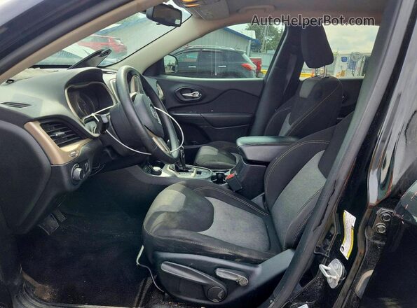 1C4PJMAB7HW551733 2017 JEEP CHEROKEE Black Widok wnętrza z przodu